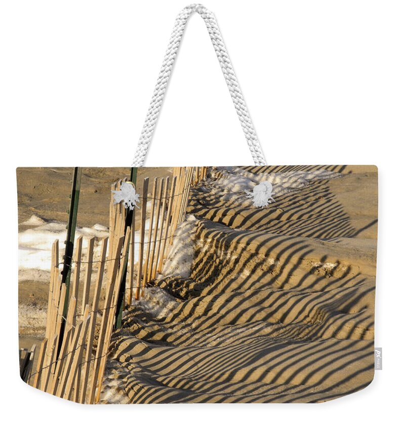 Fence Abstract Weekender Tote Bag featuring the photograph Intersection by Lynda Lehmann