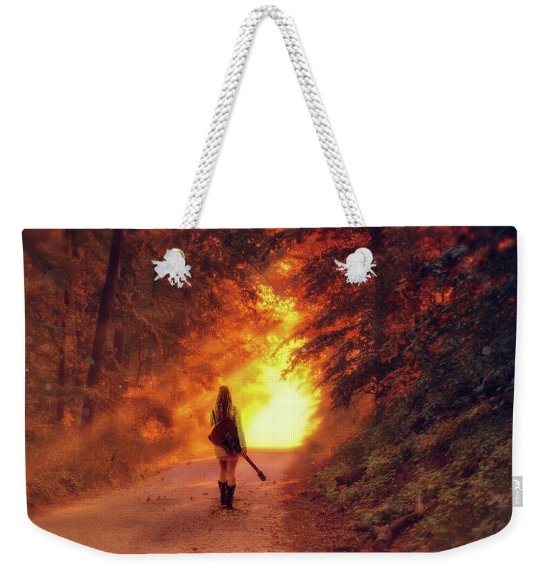 Musician Weekender Tote Bag featuring the photograph Into the light by Lilia D