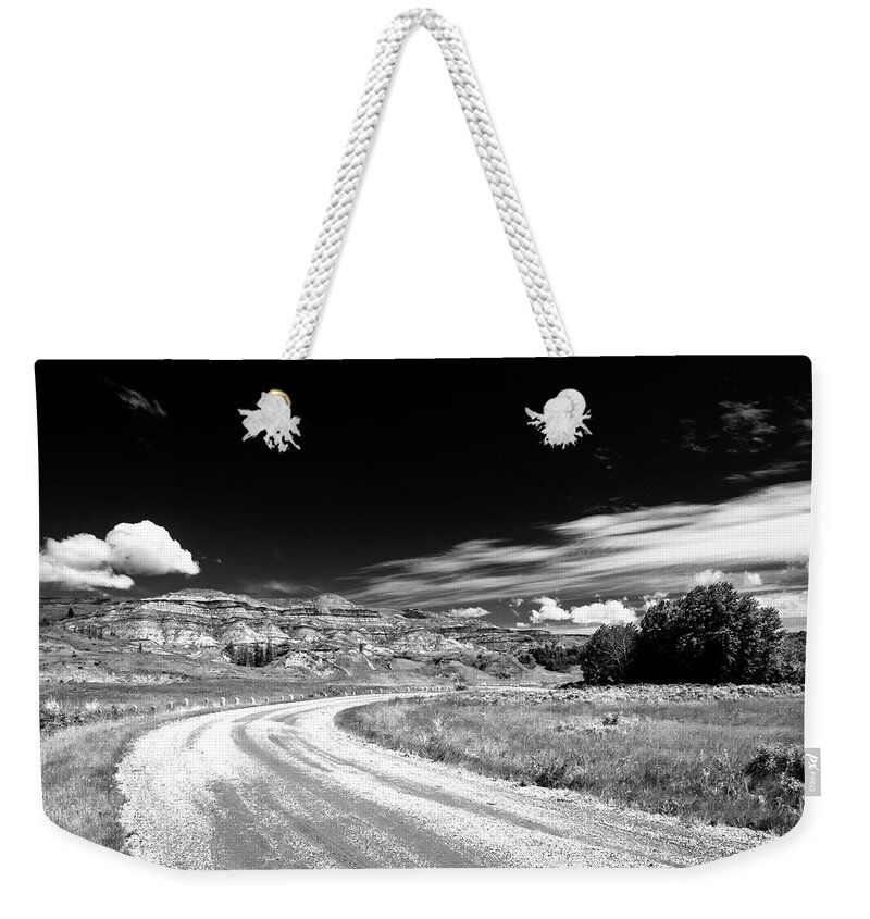 Black & White Weekender Tote Bag featuring the photograph Into the Mystic by Alexander Shamota