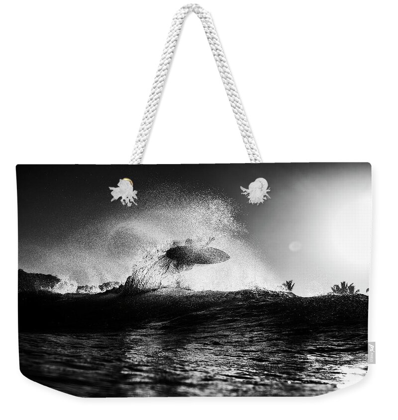 Surfing Weekender Tote Bag featuring the photograph Into The Sun by Nik West