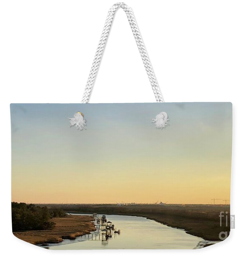 Intracoastal Waterway Weekender Tote Bag featuring the photograph Intracoastal Waterway by Flavia Westerwelle