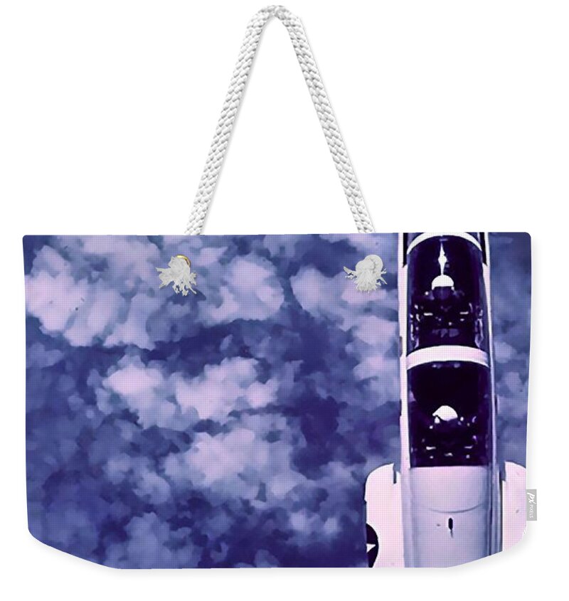 Inverted Flight Weekender Tote Bag featuring the photograph Inverted Flight by Don Mercer