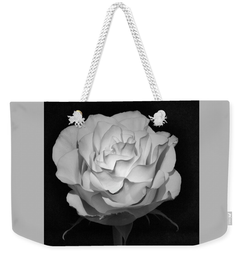 Infrared Weekender Tote Bag featuring the photograph IR Rose by John Roach