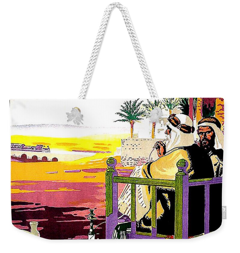 Iraq Weekender Tote Bag featuring the painting Iraq tour by state railway by Long Shot