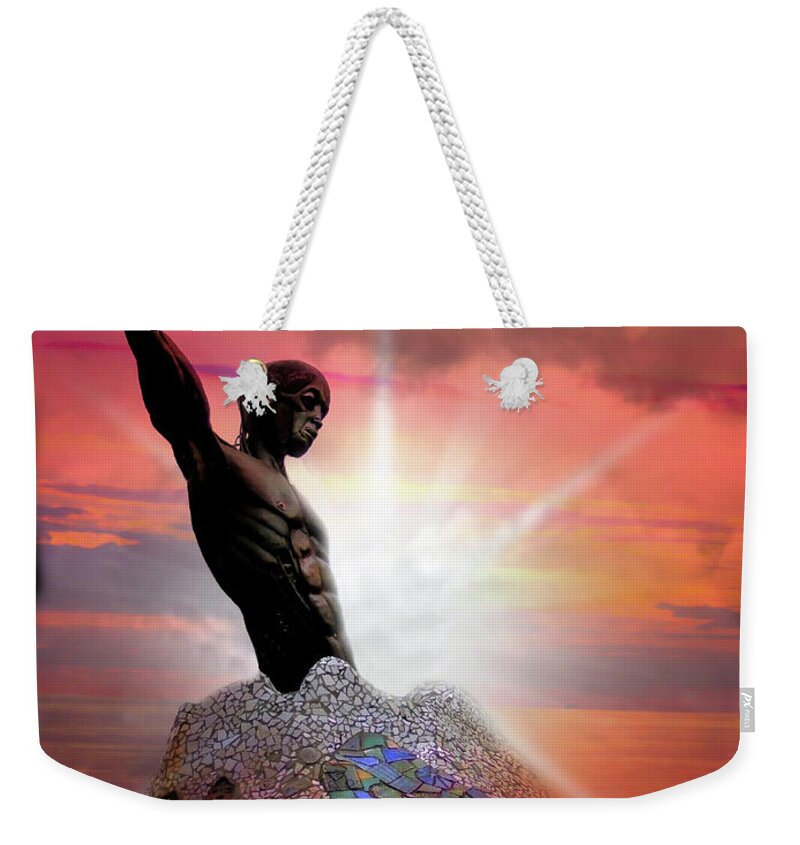 Iron-working Weekender Tote Bag featuring the photograph Iron Man III by Al Bourassa