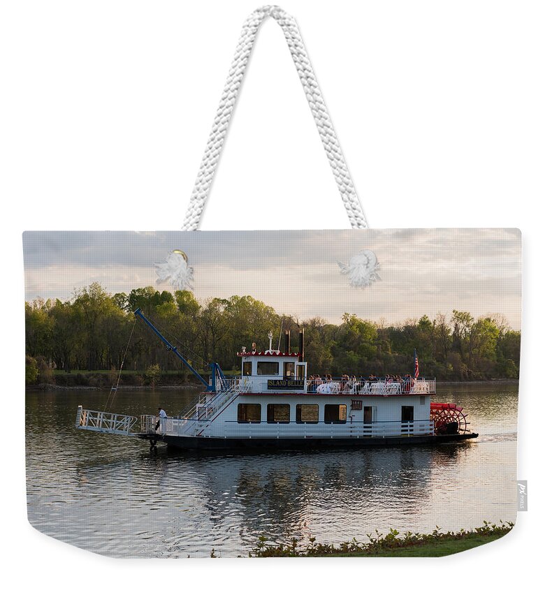 Island Belle Weekender Tote Bag featuring the photograph Island Belle Sternwheeler by Holden The Moment