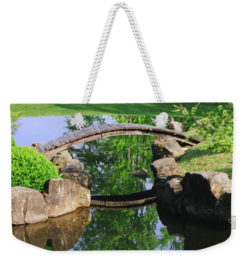 Island Weekender Tote Bag featuring the photograph Island Bridge by Amanda Jones