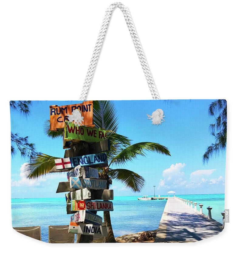 Rum Point Weekender Tote Bag featuring the photograph Island Time by Jerry Hart