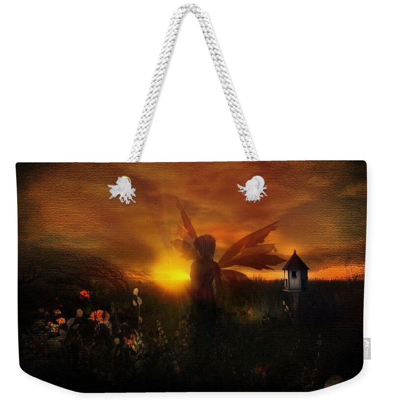 Weekender Tote Bag featuring the photograph it was always late afternoon in Fairyland by Cybele Moon