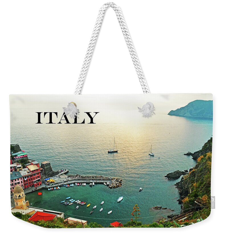 Italy Weekender Tote Bag featuring the photograph Italy's Cinque Terre by La Dolce Vita