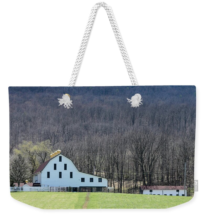 Pennsylvania Weekender Tote Bag featuring the photograph It's a Barn and More by Stewart Helberg