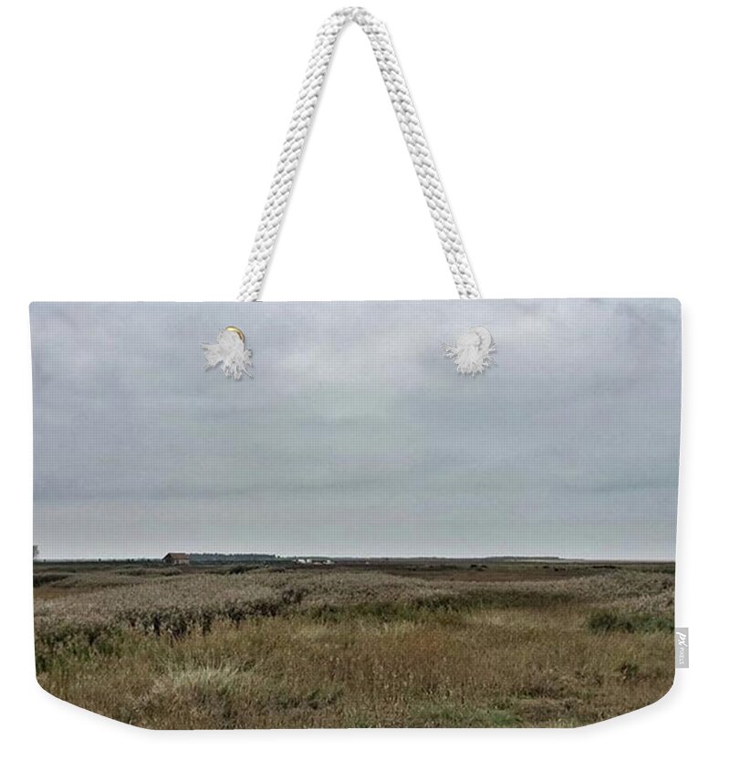 Natureonly Weekender Tote Bag featuring the photograph It's A Grey Day In North Norfolk Today by John Edwards