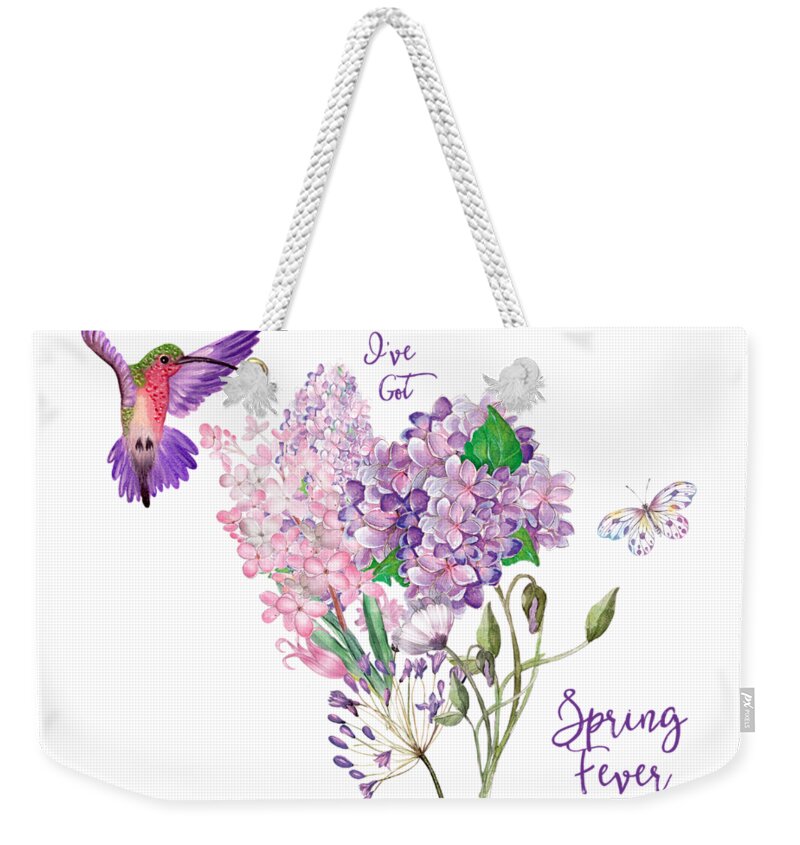 Flowers Weekender Tote Bag featuring the photograph I've Got Spring Fever by Lynn Bauer