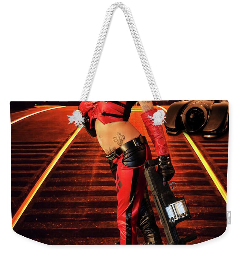Harlequin Weekender Tote Bag featuring the photograph J Walker by Jon Volden