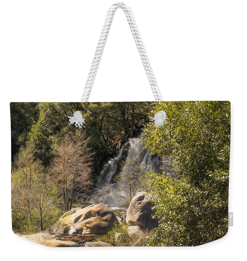 Feather River Weekender Tote Bag featuring the photograph Jackass Falls by Frank Wilson