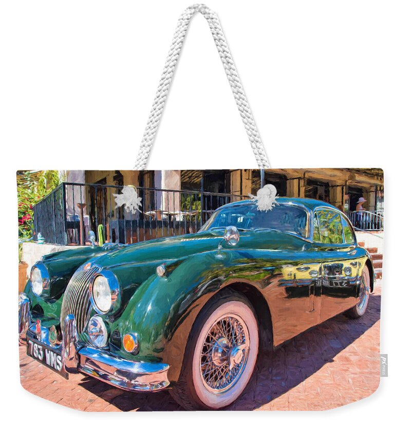 Arizona Weekender Tote Bag featuring the photograph Jaguar XK Classic by Dan McManus
