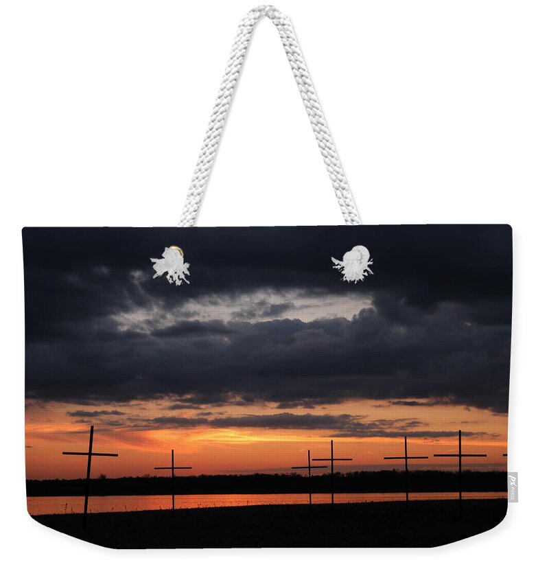 Jamestown Weekender Tote Bag featuring the photograph Jamestown Cemetary by Dr Janine Williams