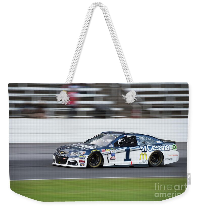 Jamie Mcmurray Weekender Tote Bag featuring the photograph Jamie McMurray #1 by Paul Quinn