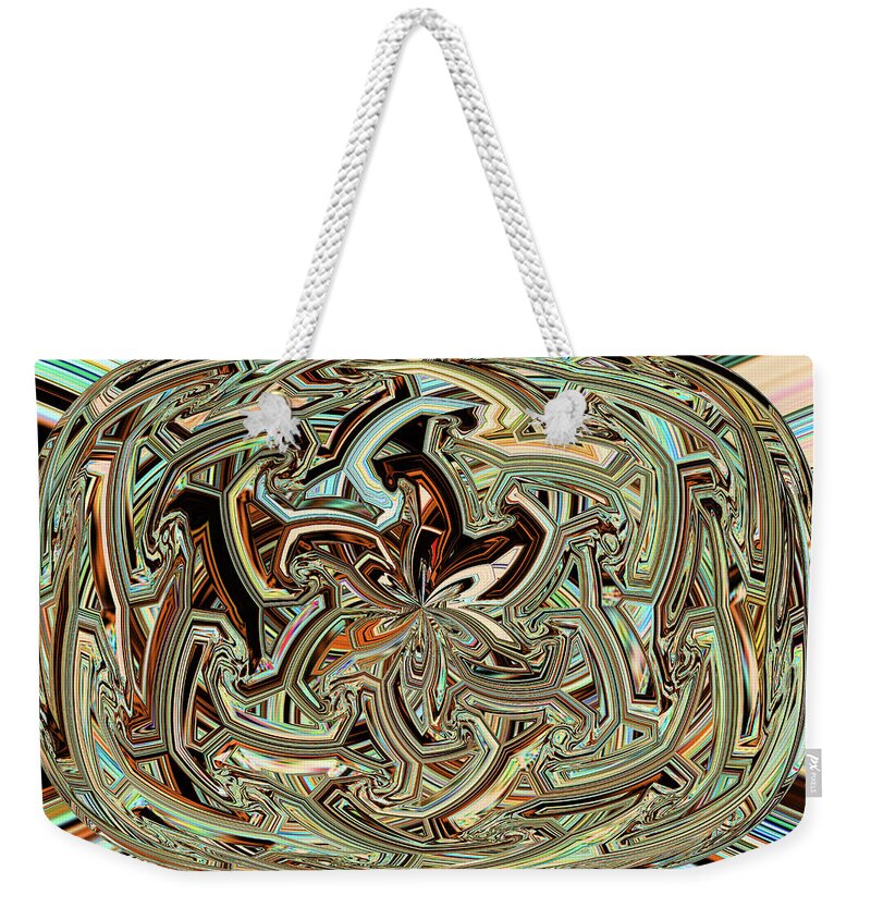Janca Abstract Color Panel#2541esa5 Weekender Tote Bag featuring the digital art Janca Abstract Color Panel#2541esa5 by Tom Janca
