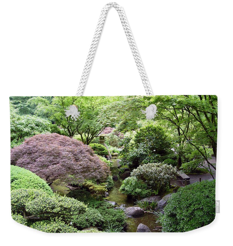 Photography Weekender Tote Bag featuring the photograph Japanese Garden by Loretta Luglio
