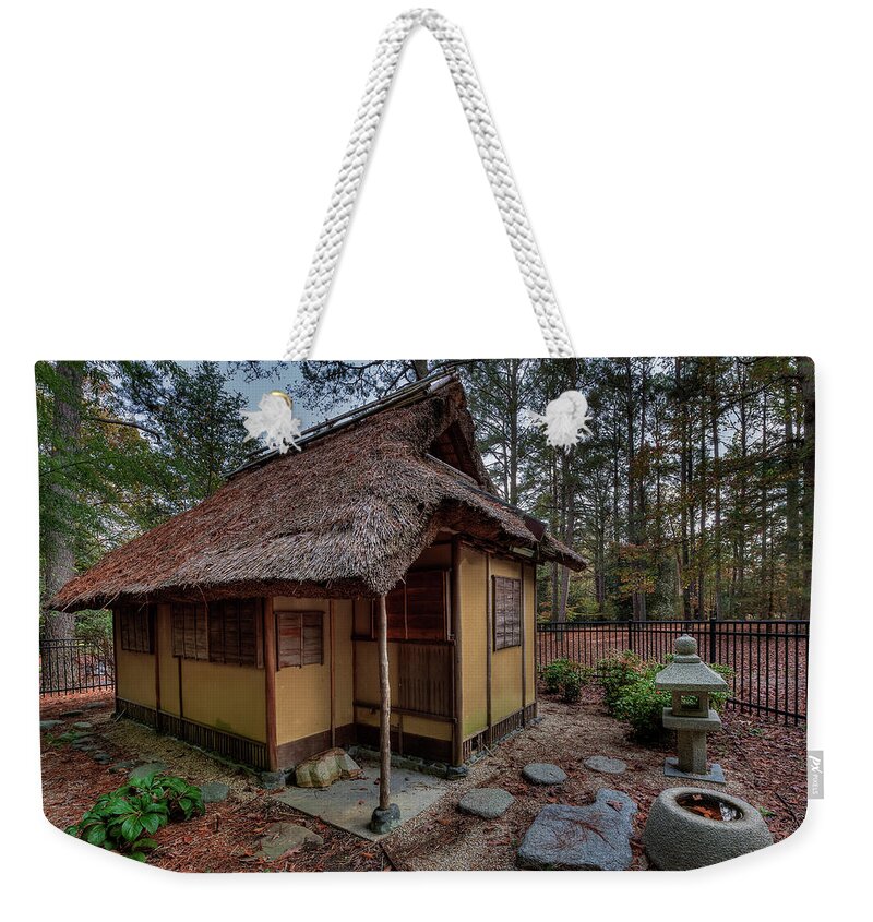 Japan Weekender Tote Bag featuring the photograph Japanese Tea House by Jerry Gammon