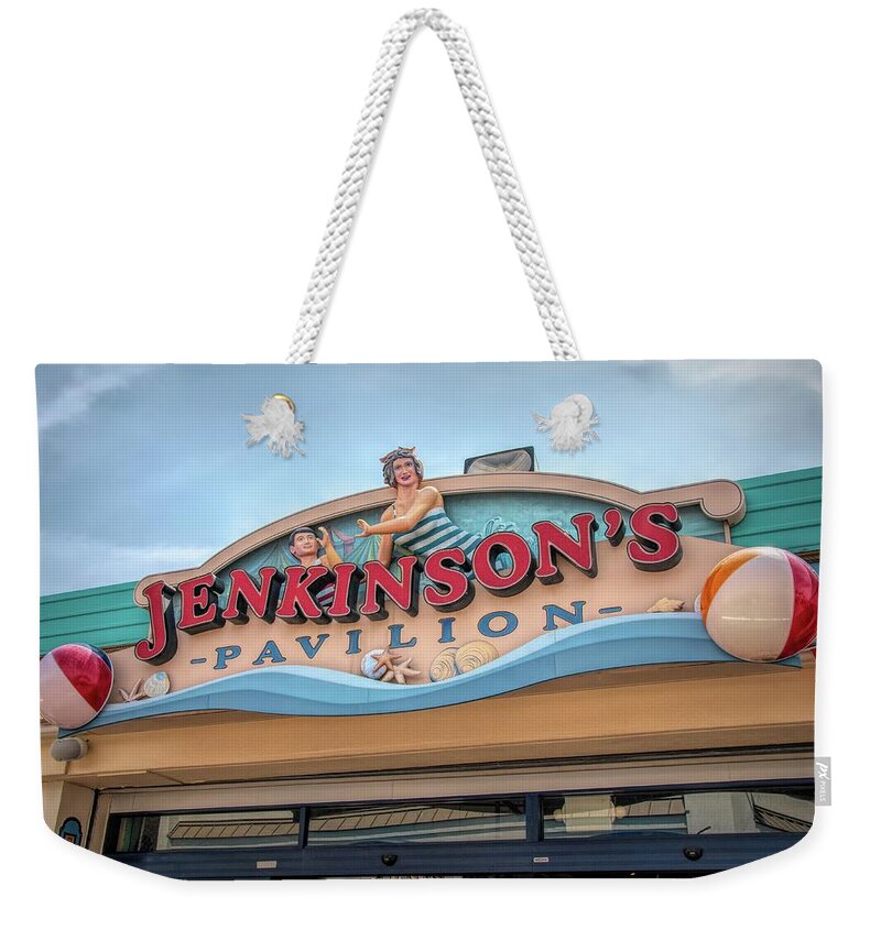 Jenkinson's Pavilion Weekender Tote Bag featuring the photograph Jenkinson's Pavilion by Kristia Adams