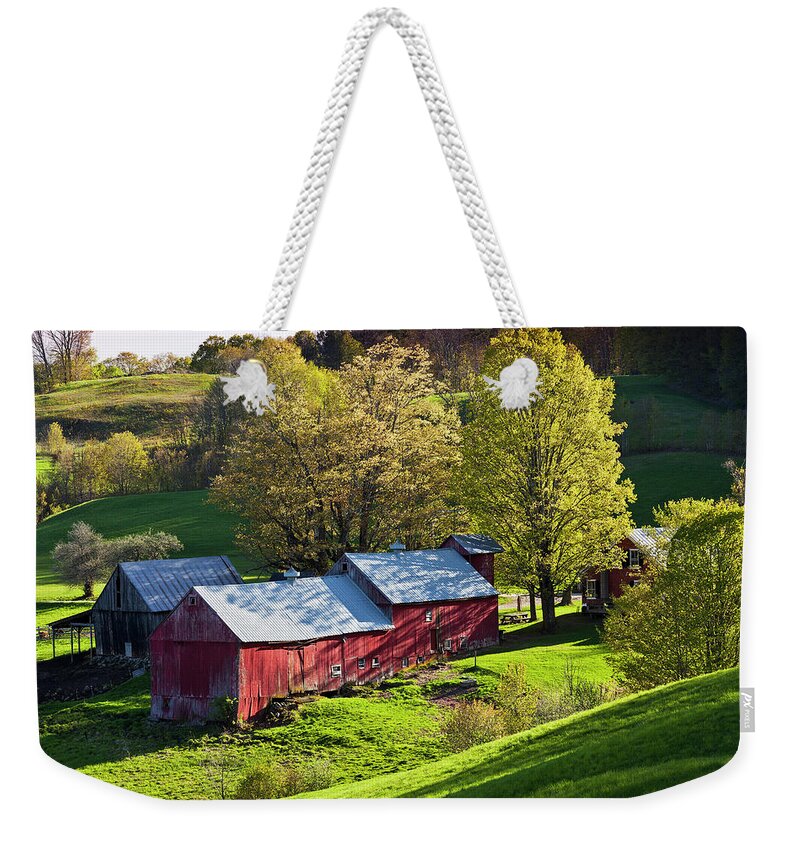 Spring Weekender Tote Bag featuring the photograph Jenne Farm Spring by Alan L Graham