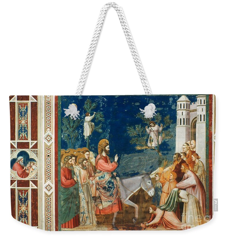 1305 Weekender Tote Bag featuring the photograph Jesus Entering Jerusalem by Granger