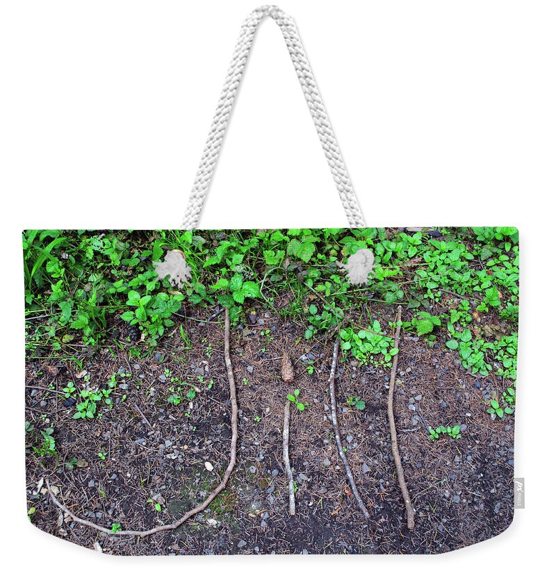 Jill Weekender Tote Bag featuring the photograph Jill Camped Here by Tikvah's Hope