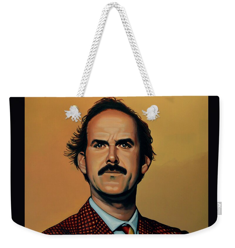 John Cleese Weekender Tote Bag featuring the painting John Cleese by Paul Meijering