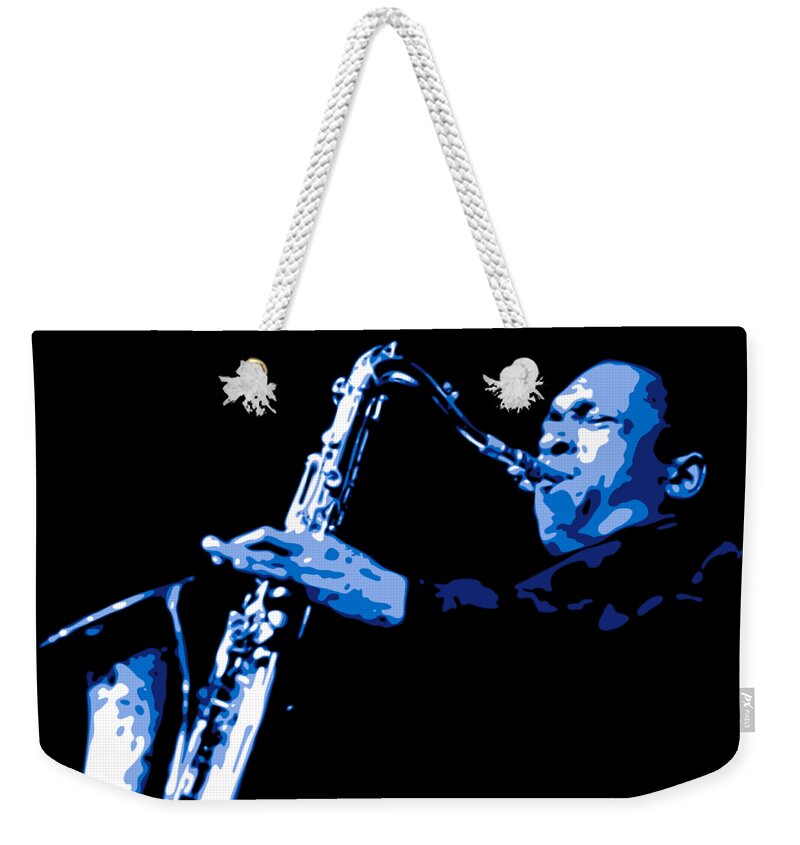 John Coltrane Weekender Tote Bag featuring the digital art John Coltrane by DB Artist