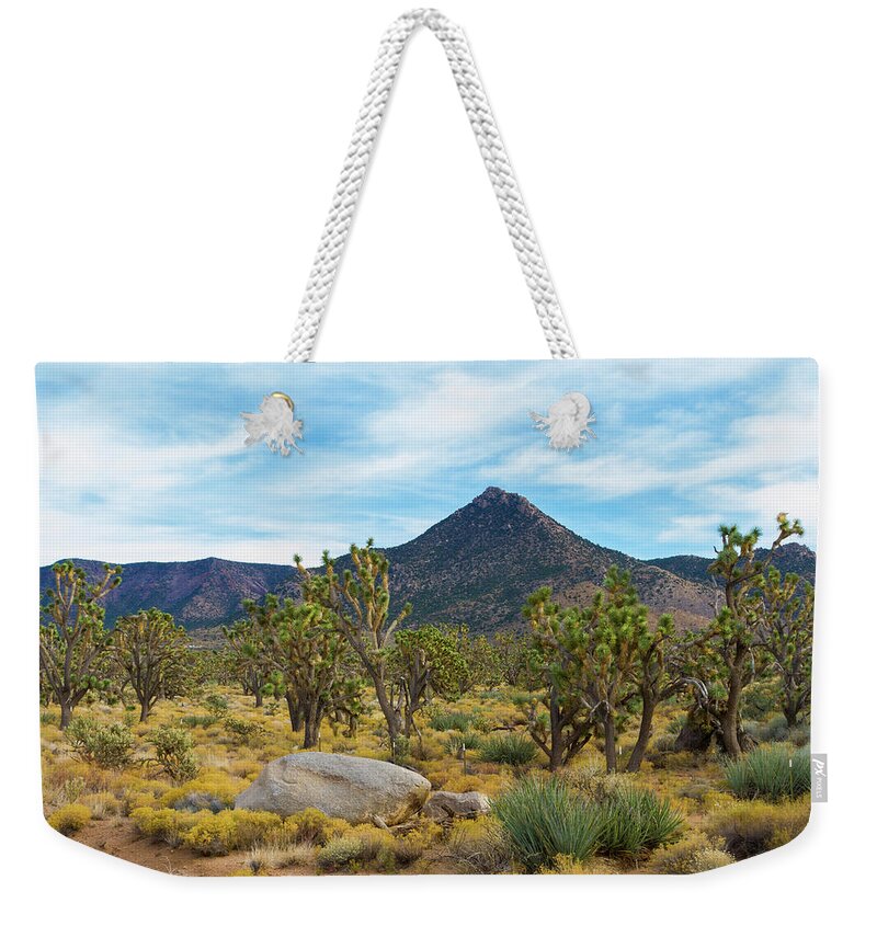 Joshua Tree Forest Weekender Tote Bag featuring the photograph Joshua Tree Forest by Bonnie Follett