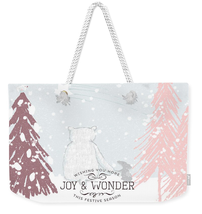Christmas Weekender Tote Bag featuring the photograph Joy and Wonder by Pam Holdsworth