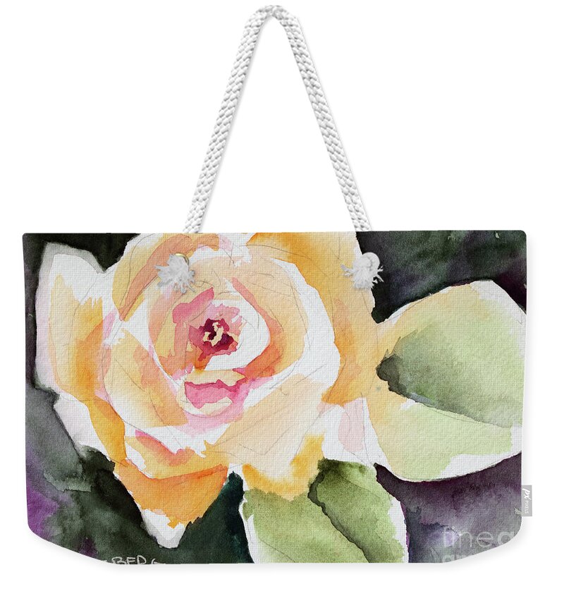 Face Mask Weekender Tote Bag featuring the painting Joy by Lois Blasberg