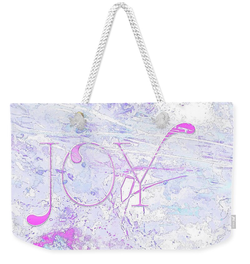 Jesus Weekender Tote Bag featuring the digital art Joy River by Payet Emmanuel
