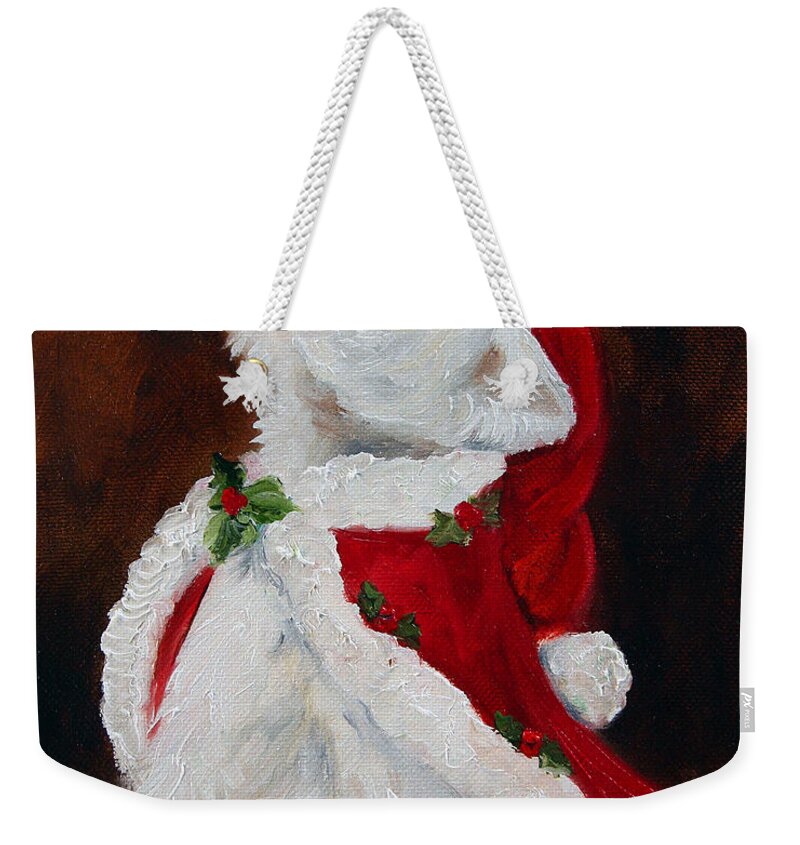 Art Weekender Tote Bag featuring the painting Joy to the World by Mary Sparrow