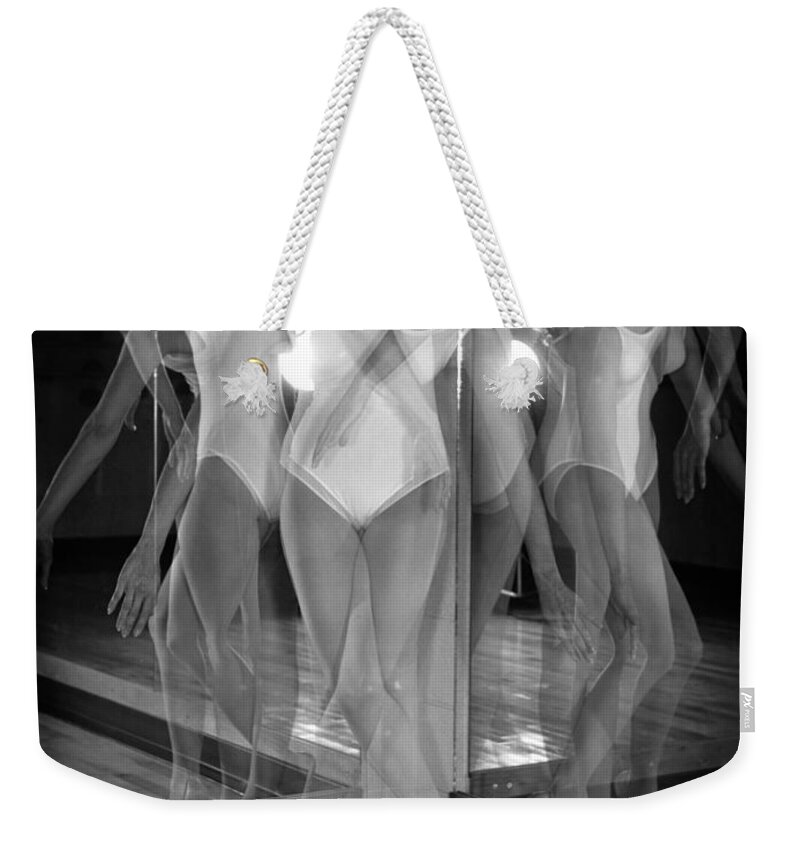 Black & White Weekender Tote Bag featuring the photograph Judith by Frederic A Reinecke