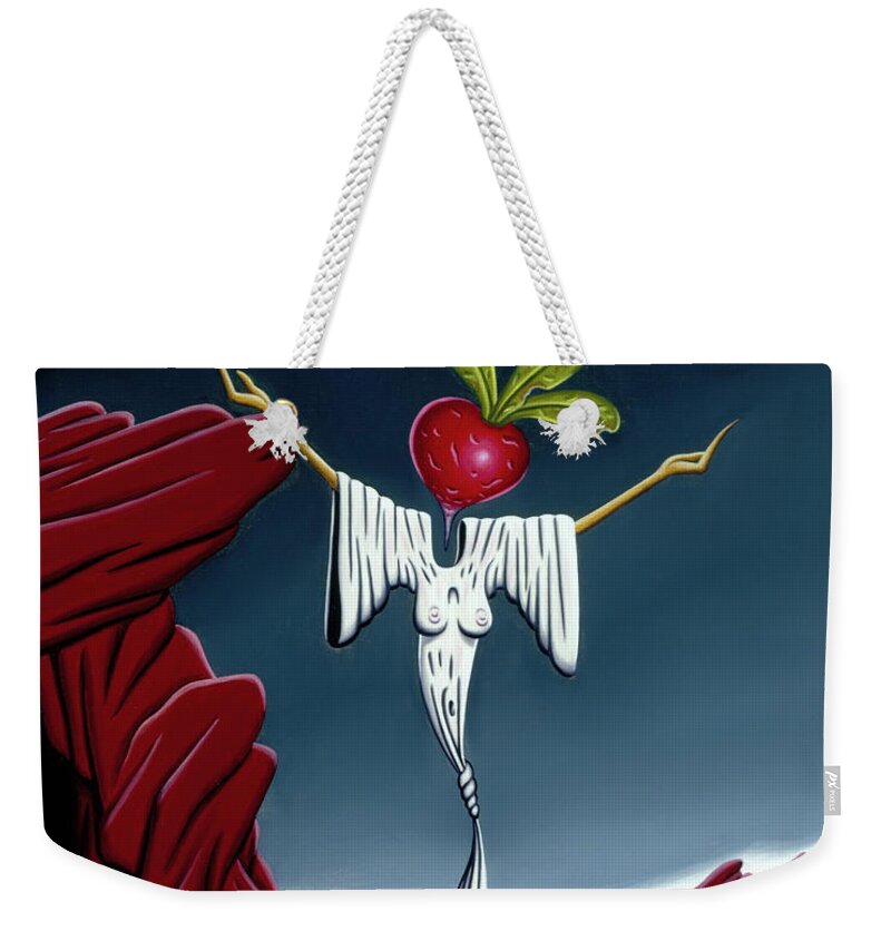 Weekender Tote Bag featuring the painting Juggling act by Paxton Mobley