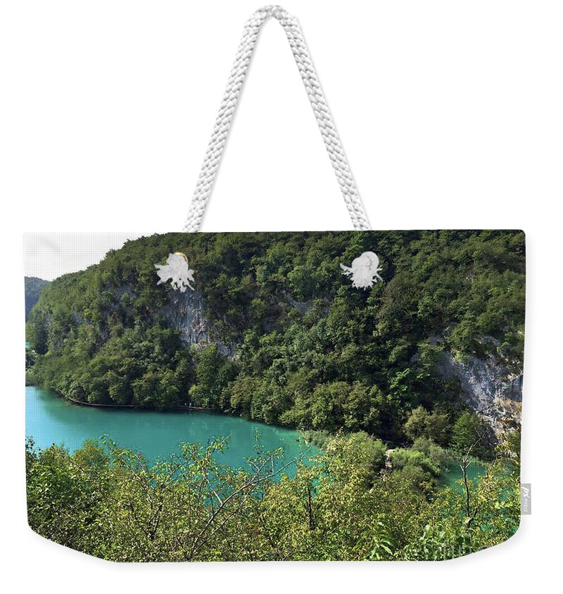Plocica Weekender Tote Bag featuring the photograph Jungle River in Croatia by Doc Braham