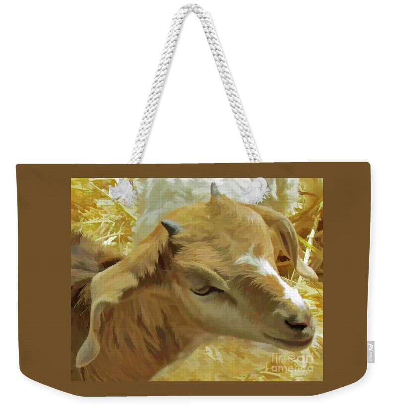 Animal Weekender Tote Bag featuring the photograph Just a Kid by Joyce Creswell