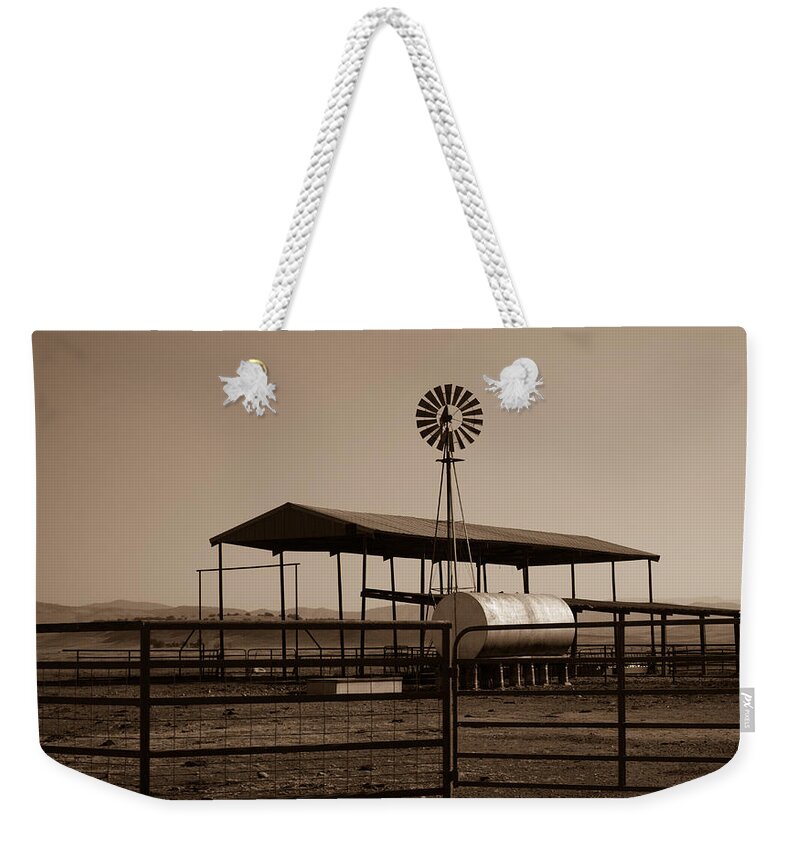 Windmill Weekender Tote Bag featuring the photograph Just Add Animals by Susan Eileen Evans