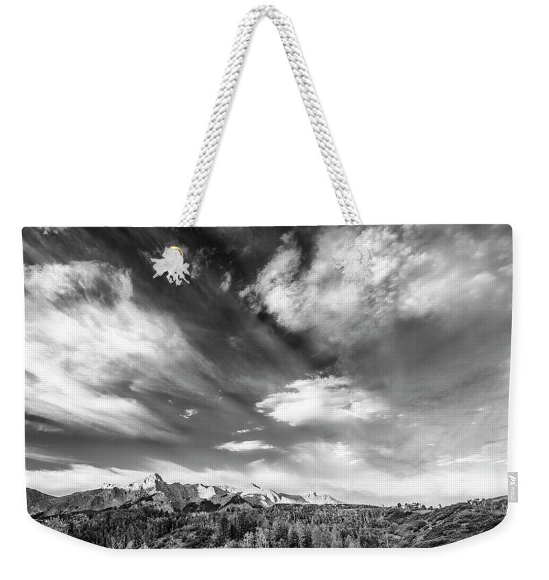 Art Weekender Tote Bag featuring the photograph Just the Clouds by Jon Glaser