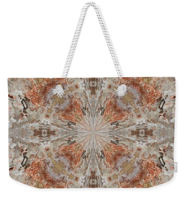 Kaleidoscope Weekender Tote Bag featuring the photograph K 122 by Jan Amiss Photography