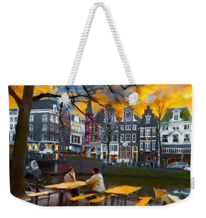 Holland Amsterdam Weekender Tote Bag featuring the photograph Kaizersgracht 451. Amsterdam by Juan Carlos Ferro Duque