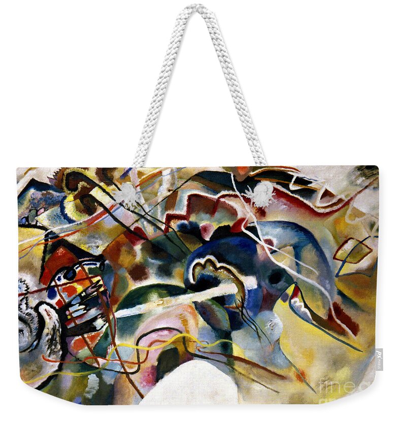 1913 Weekender Tote Bag featuring the photograph Kandinsky: White, 1913 by Granger