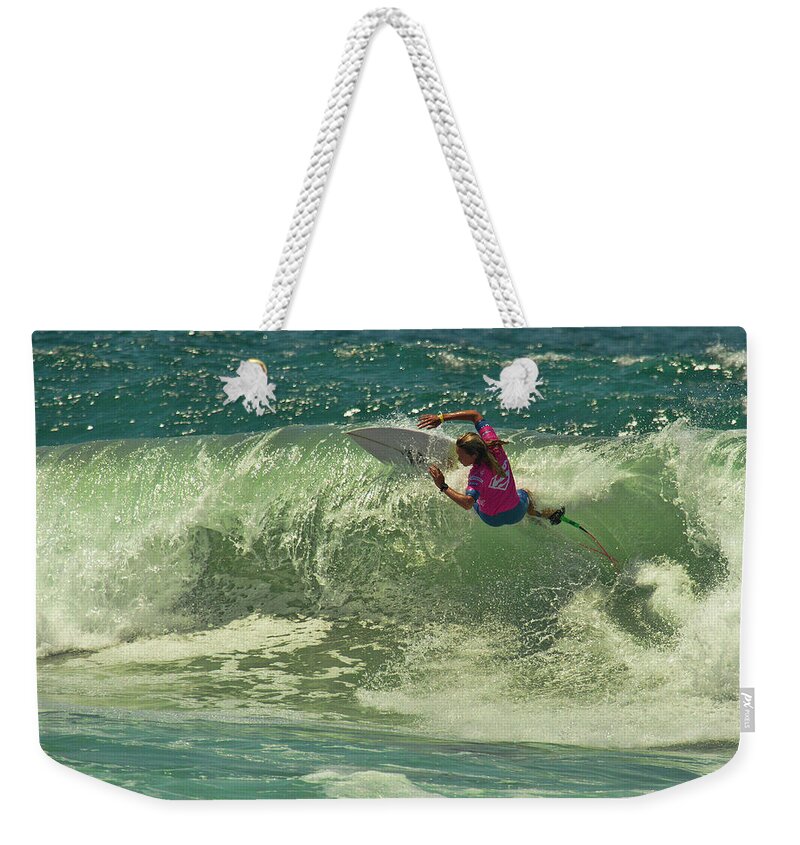 Keely Andrew Weekender Tote Bag featuring the photograph Keely Andrew AUS by Waterdancer