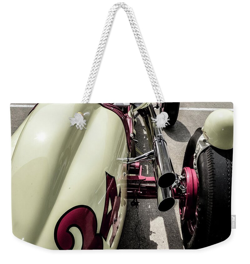 Indy 500 Weekender Tote Bag featuring the photograph Kennedy Tank Special by Josh Williams