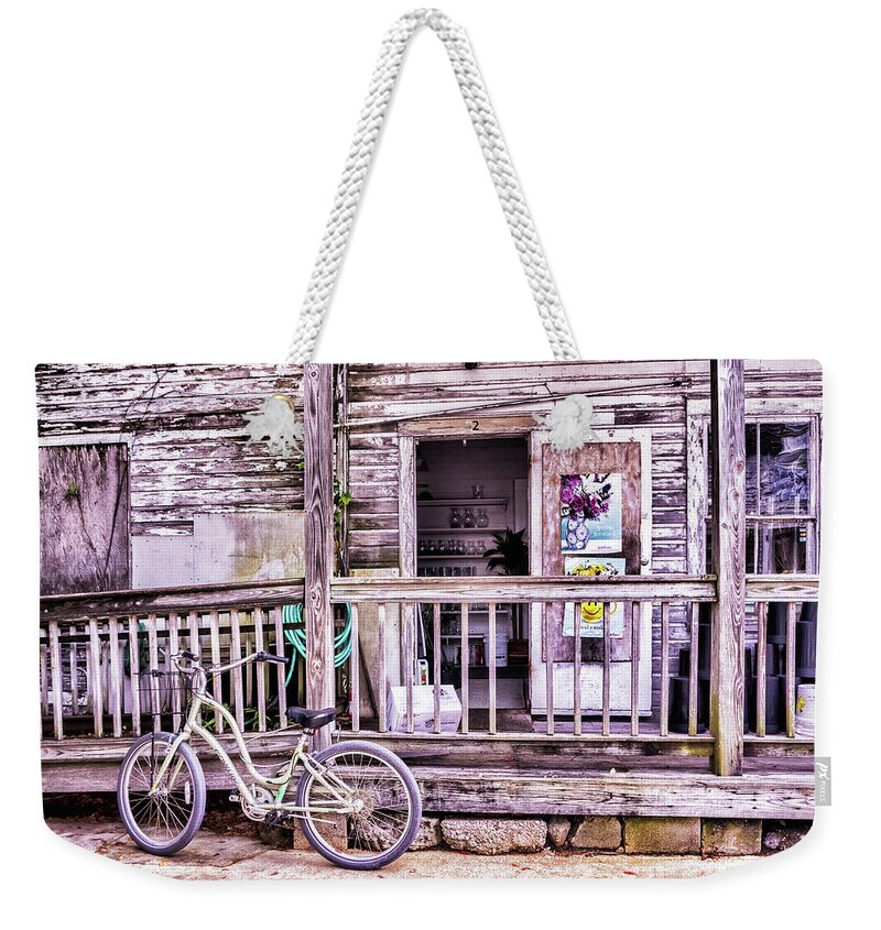 2017 Weekender Tote Bag featuring the photograph Key West Flower Shop by Louise Lindsay