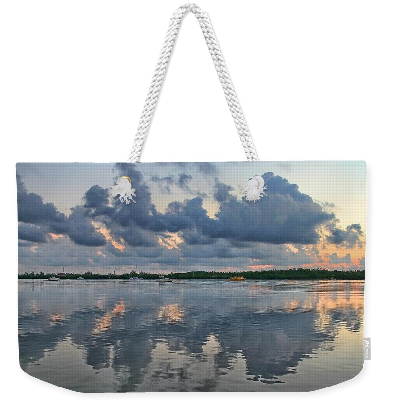 Sunrise Weekender Tote Bag featuring the photograph Key West Sunrise 7 by Bob Slitzan