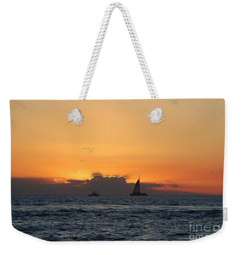 Sunset Weekender Tote Bag featuring the photograph Key West Sunset by Jim Goodman